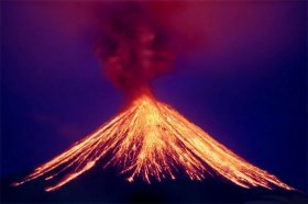 Извержение большого вулкана